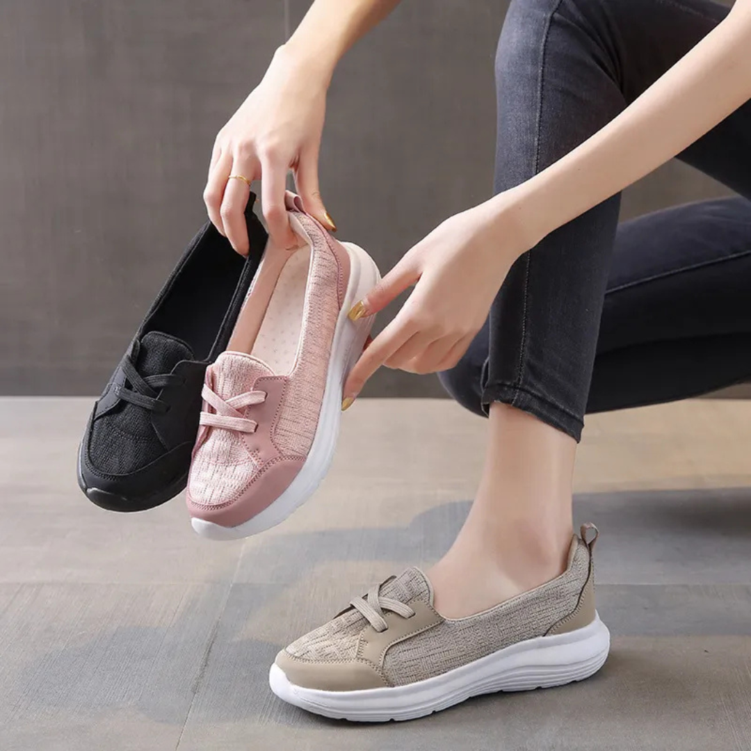 Zapatos ortopédicos sin cordones para mujer con soporte para el arco y suela antideslizante®