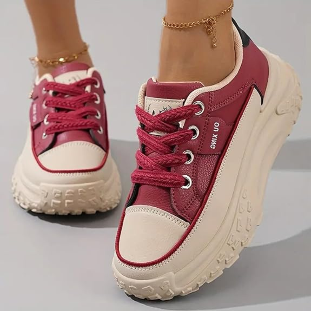 Zapatillas de plataforma de suela gruesa, un estilo urbano para mujer
