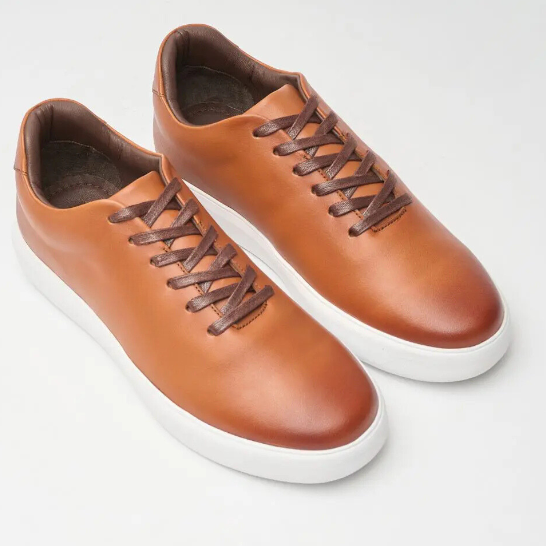 Zapatos de cuero casuales para hombre con suela cómoda®