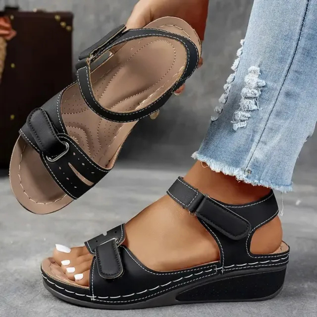 Sandalias con tacón ergonómico