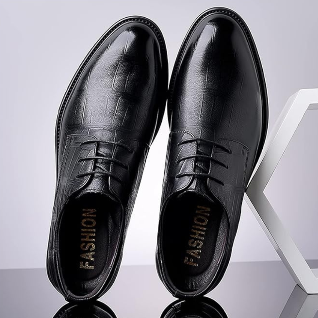 Zapato casual de cuero texturizado para hombre