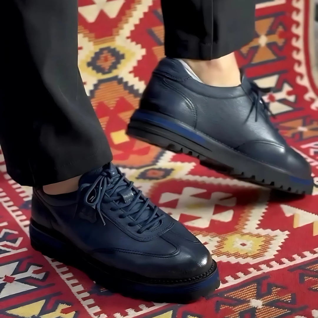 Zapatos ortopédicos de cuero para hombre