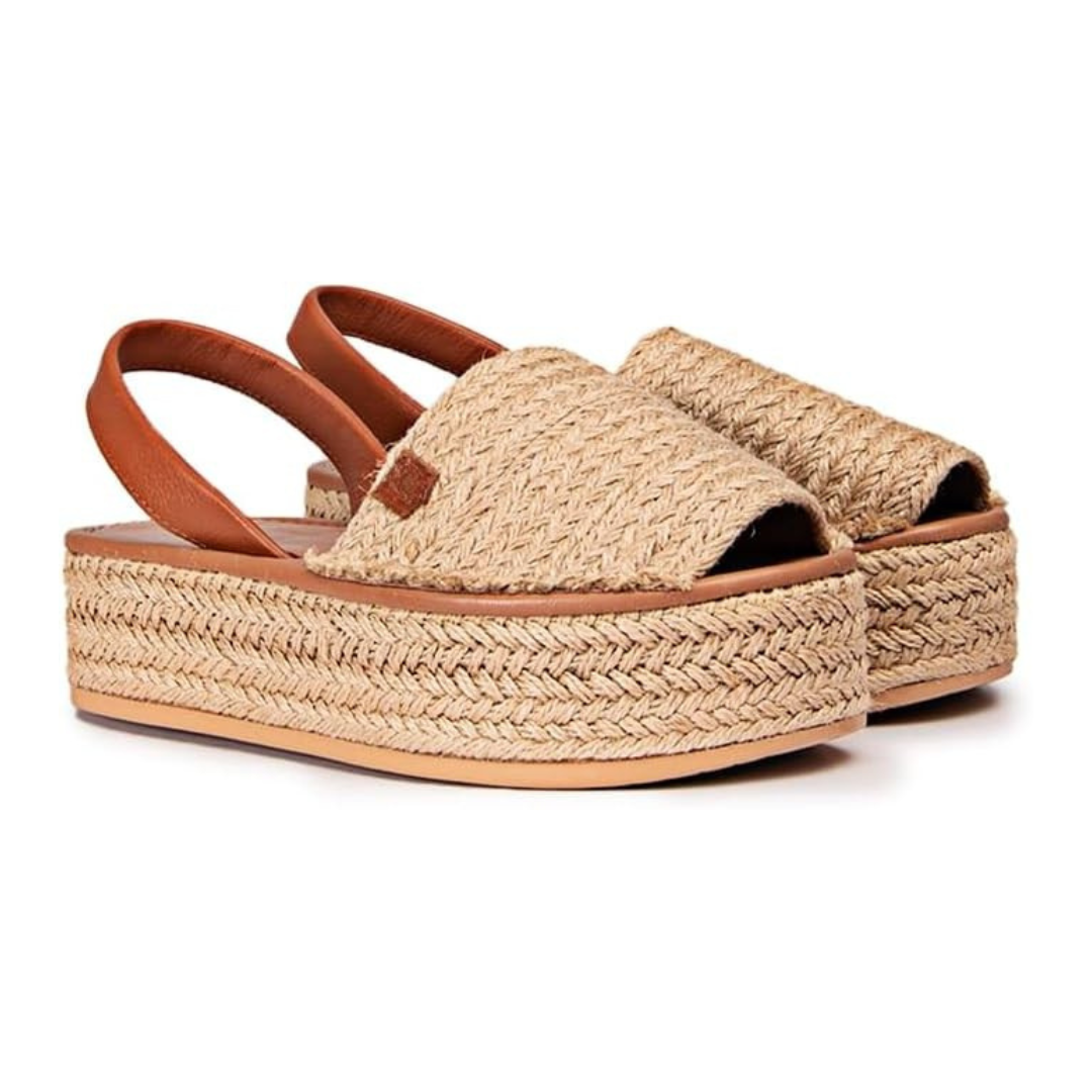 Sandalia menorquina de yute con suela de plataforma®