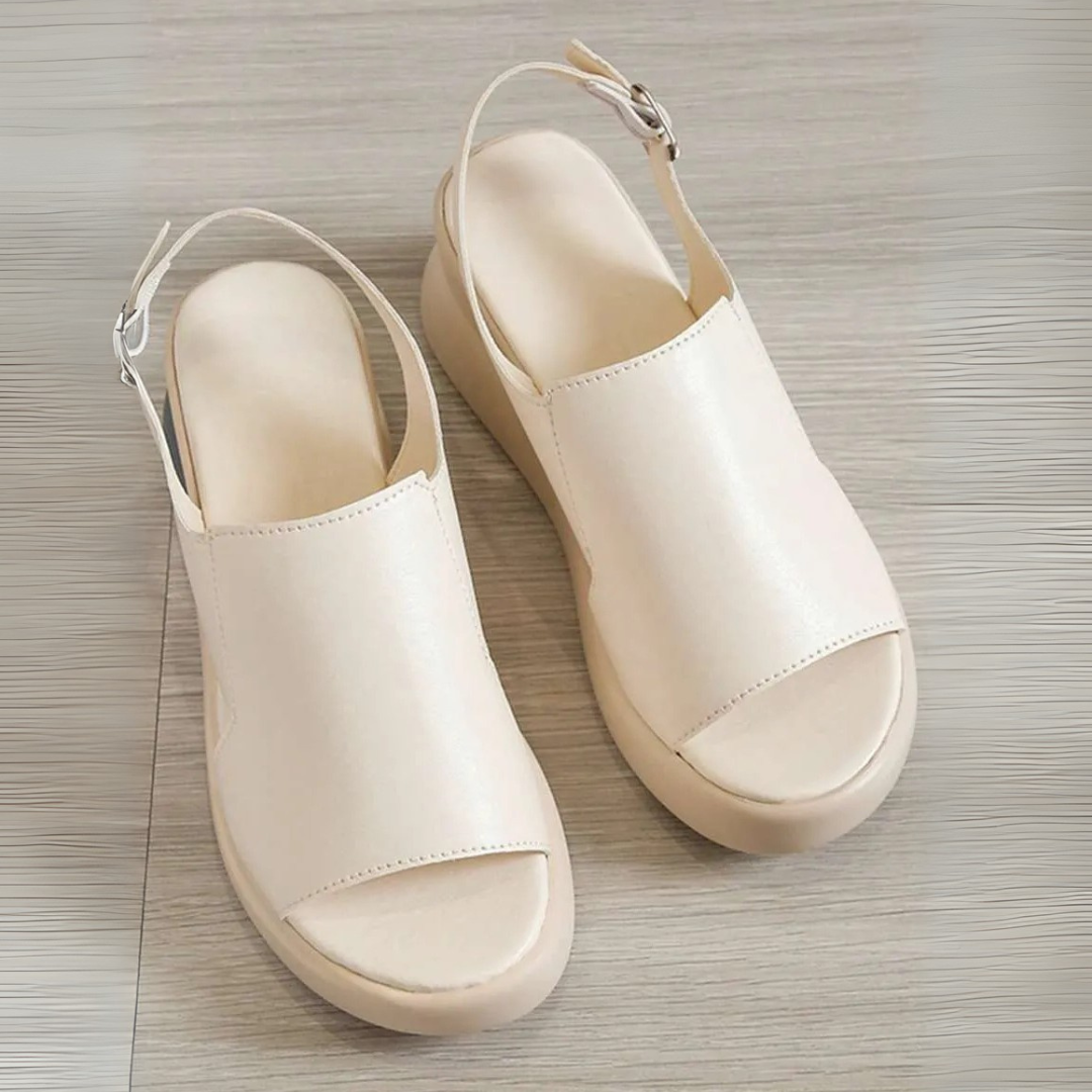 Sandalias Ortopédicas Abiertas con Plataforma y Doble Ajuste®