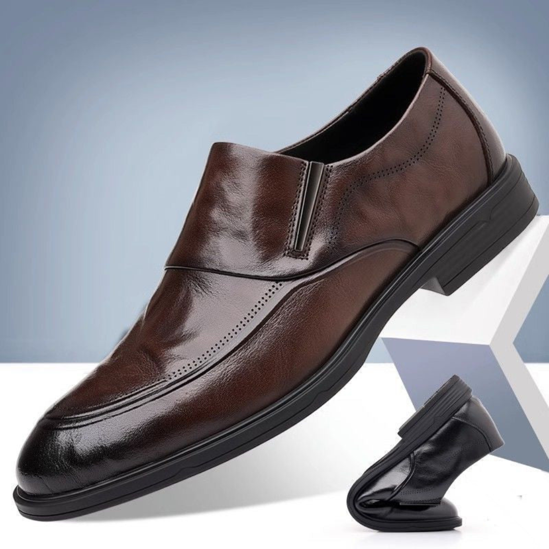 Zapatos de cuero de lujo hechos a mano para hombres.