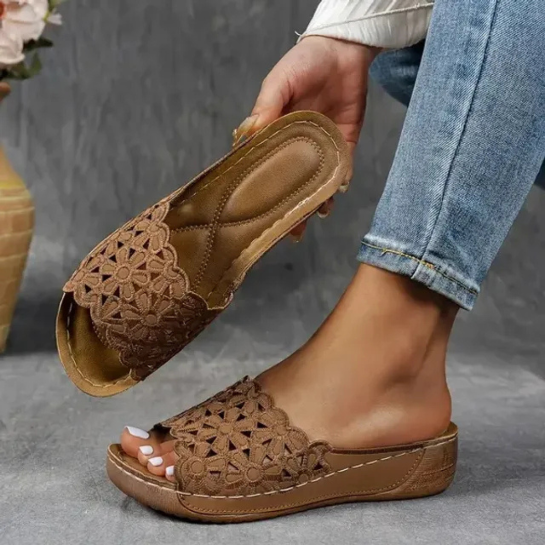 Sandalias ortopédicas transpirables de puntera abierta para mujer