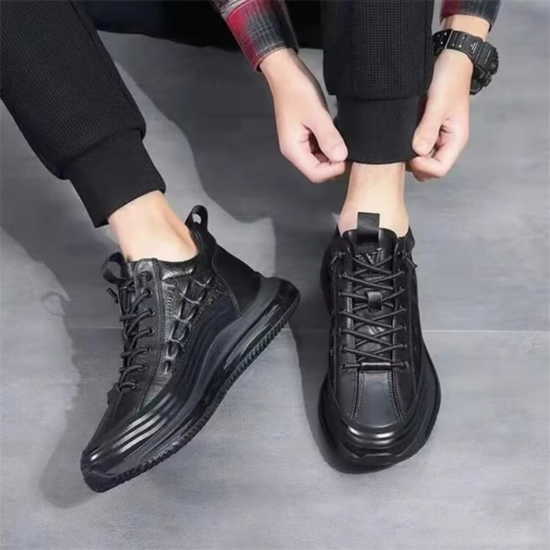 Zapatos Casuales de Cuero con Amortiguación de Aire para Hombre