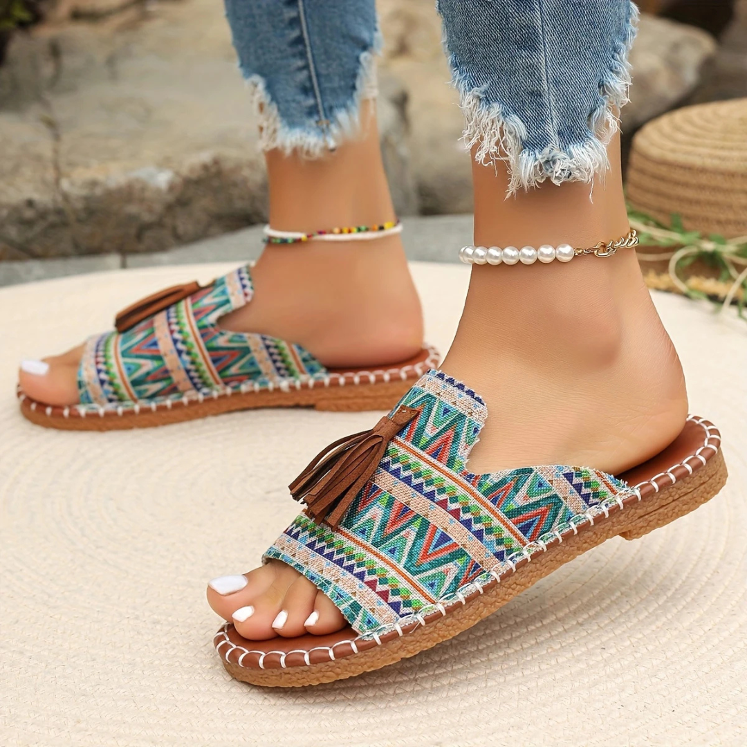 Sandalias Bajas con Suelas Ergonómicas para Mujer