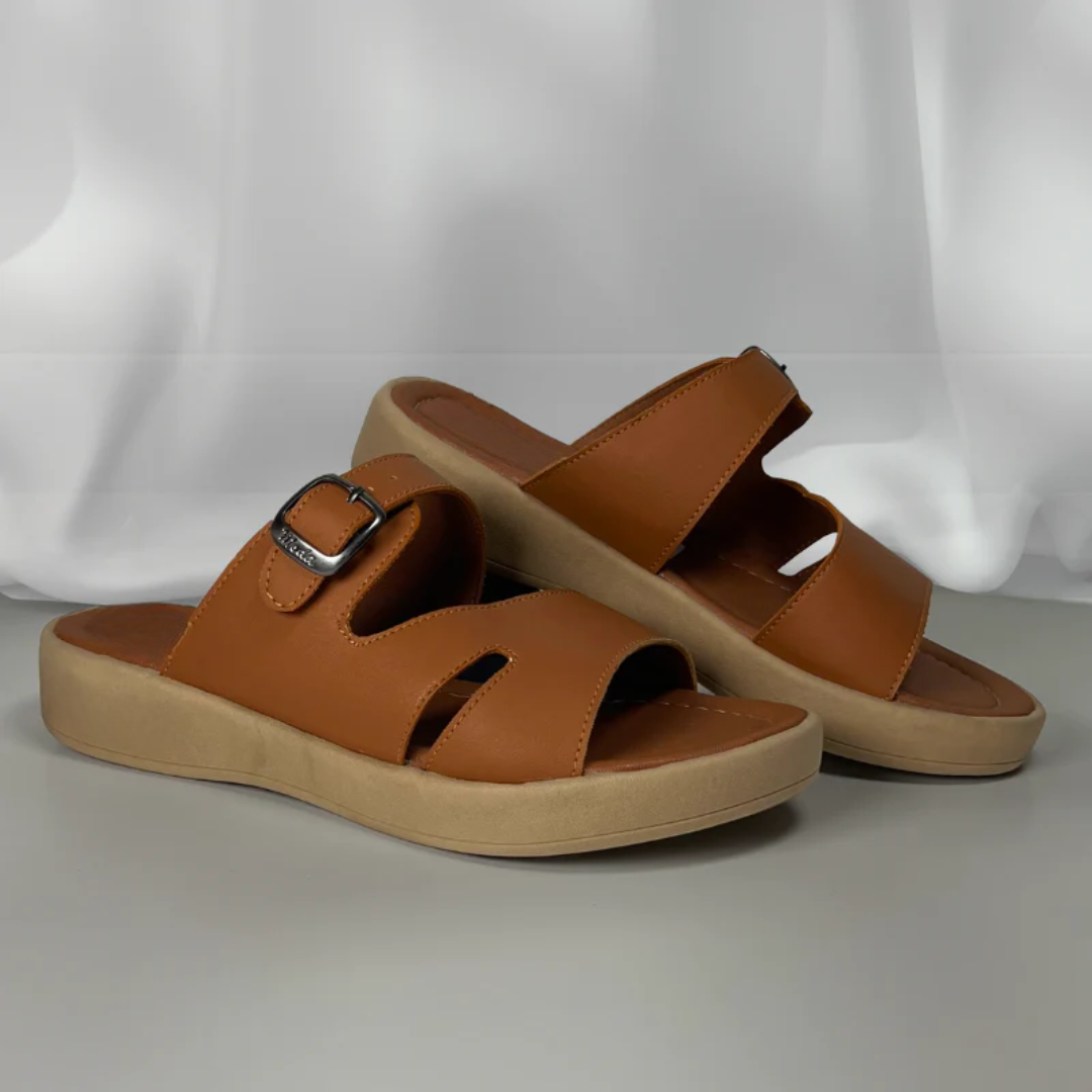 Sandalias de Cuero con Suela Ortopédica