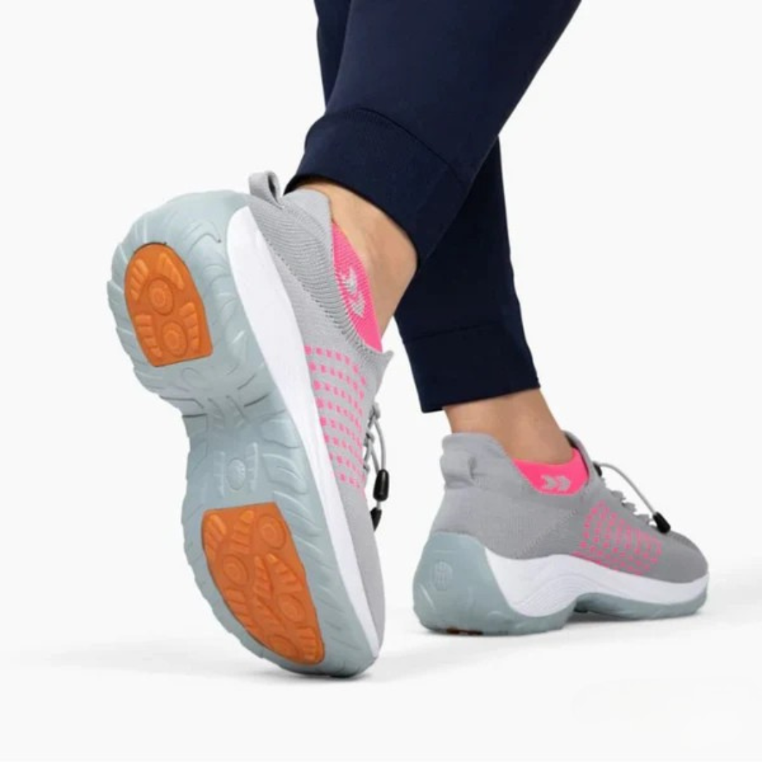 Zapatillas de Malla Transpirable para Mujer con cordones Elásticos y Suela Antideslizante