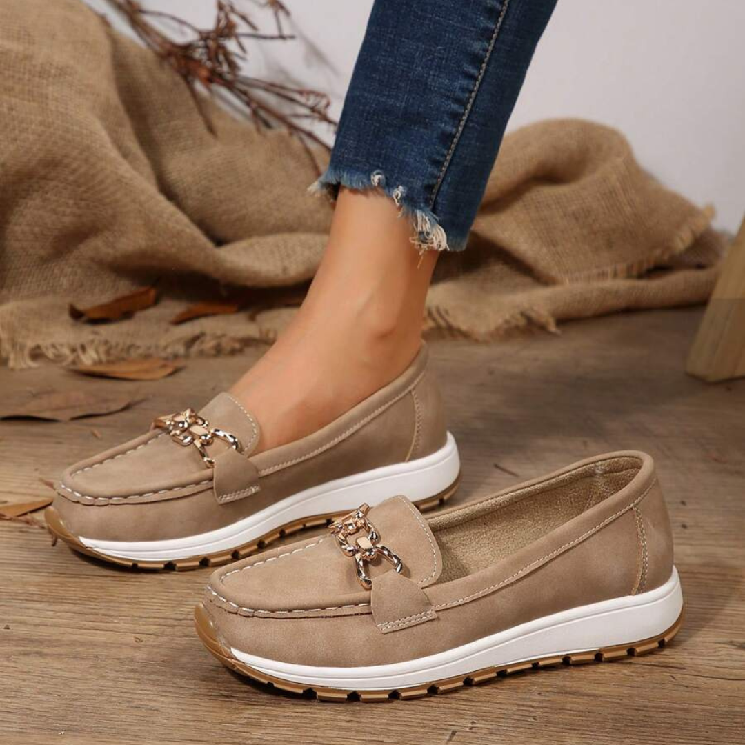 Mocasines de suela gruesa para mujer