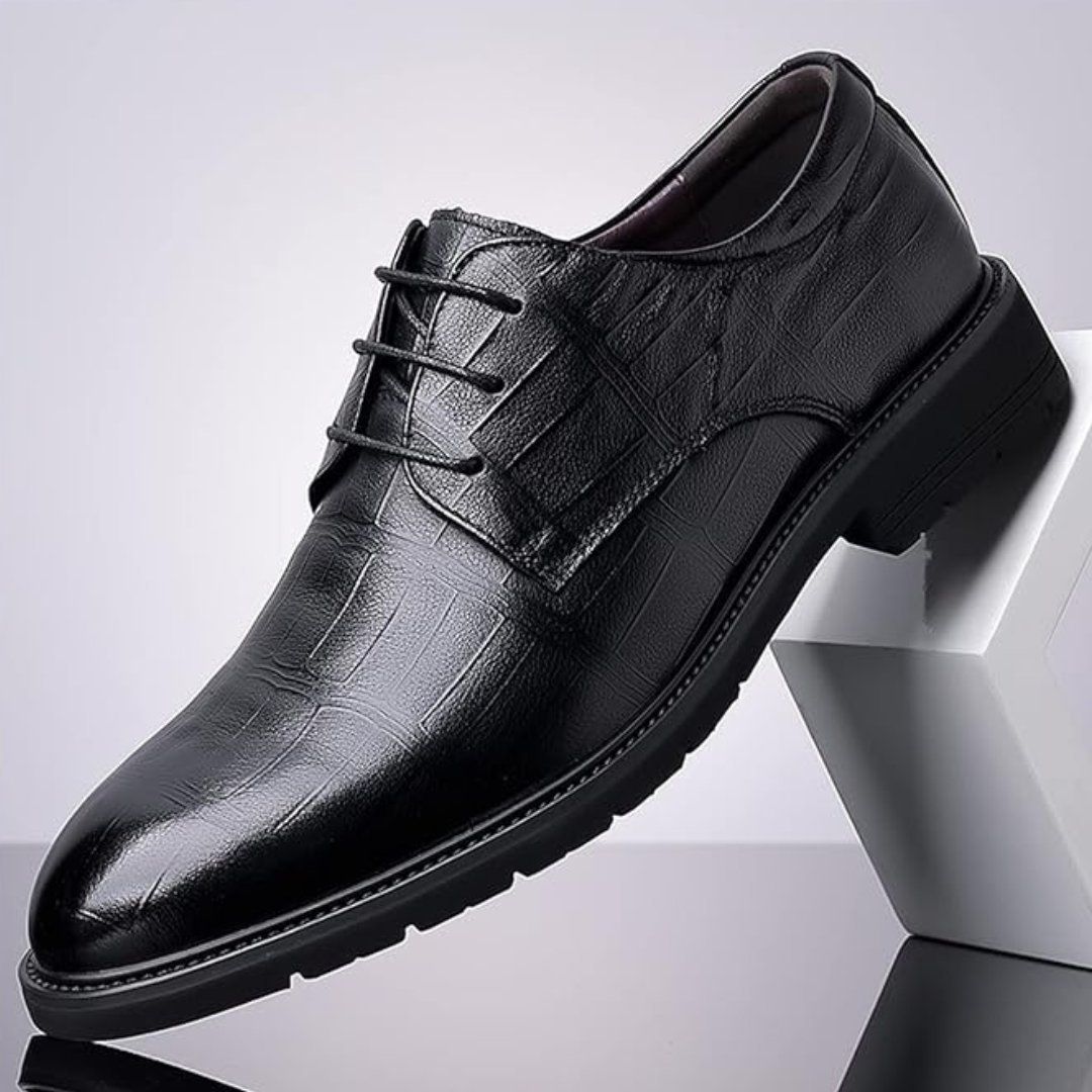 Zapato casual de cuero texturizado para hombre