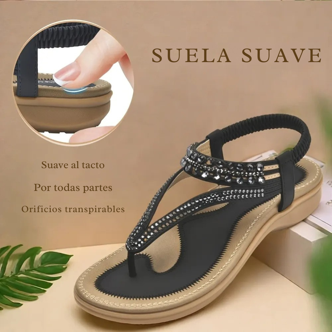 Sandalias de Cuero con Suela Ortopédica