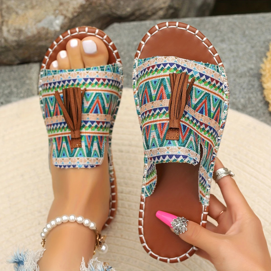 Sandalias Bajas con Suelas Ergonómicas para Mujer