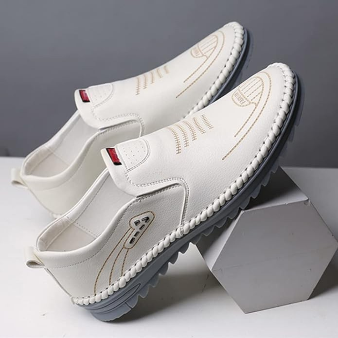 Zapatos de cuero antideslizantes para hombre