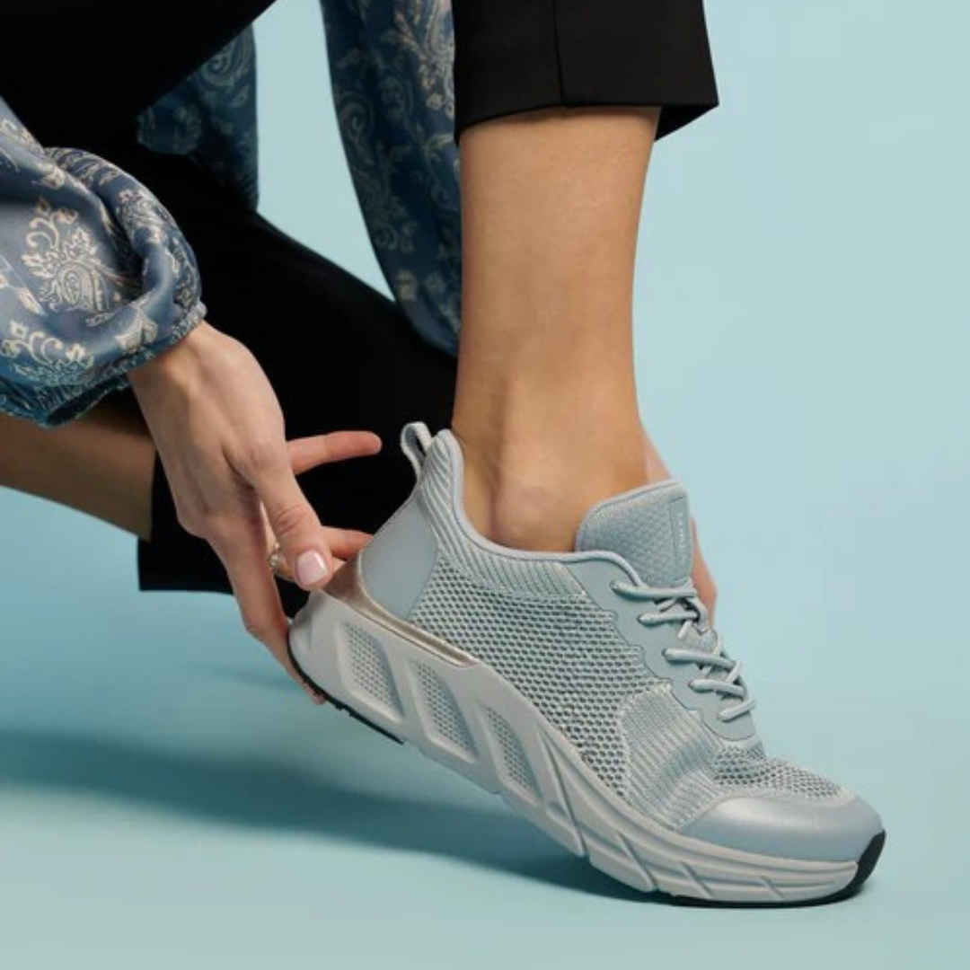 Zapatillas ortopédicas deportivas con cordones, un estilo moderno para mujer