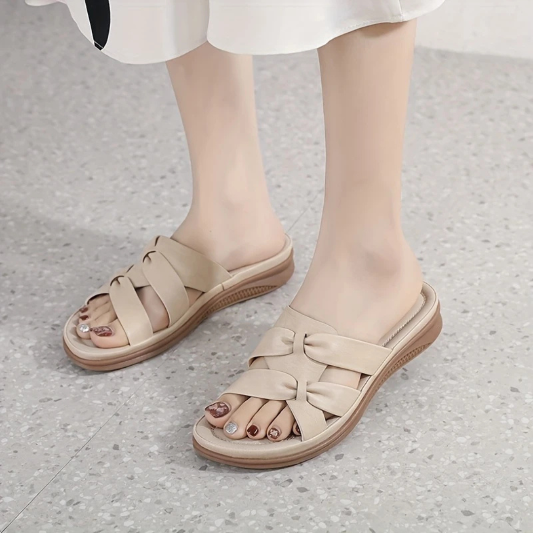 Sandalias de Cuero con Suela Ergonómica