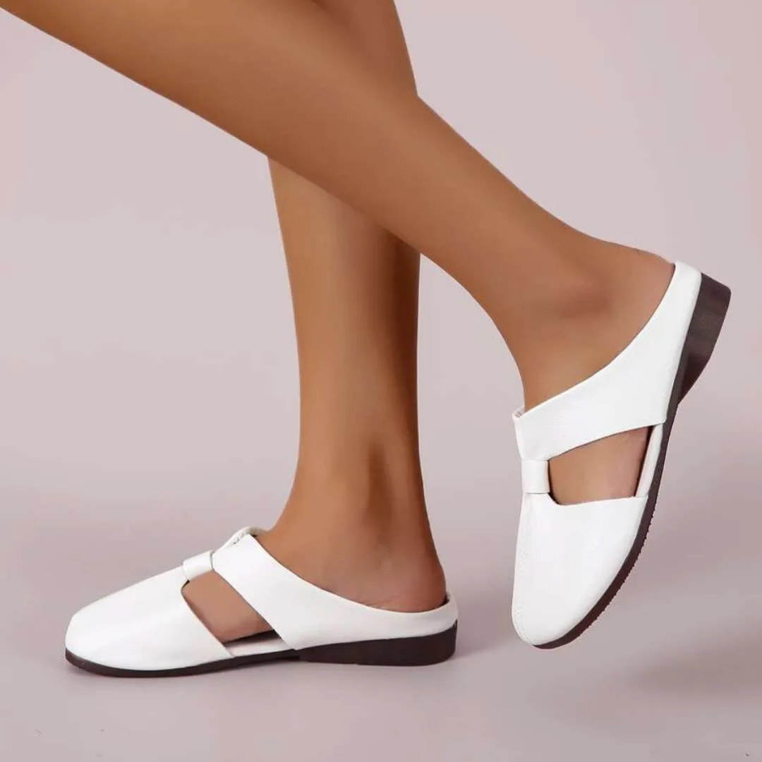 Sandalias de tacón bajo con suela ergonómica para mujer