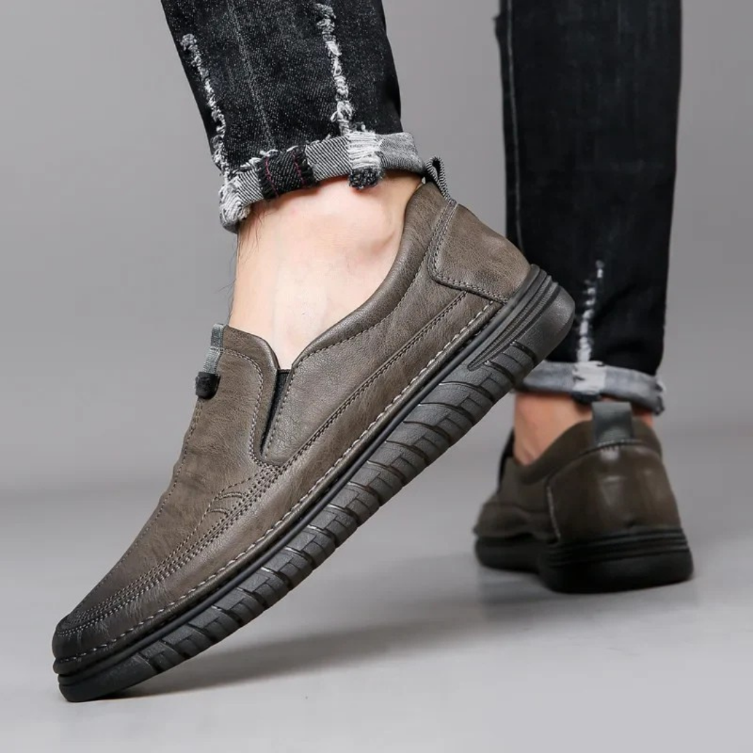 Mocasines de Piel Auténtica para Hombre con Diseño Clásico y Suela Antideslizante®