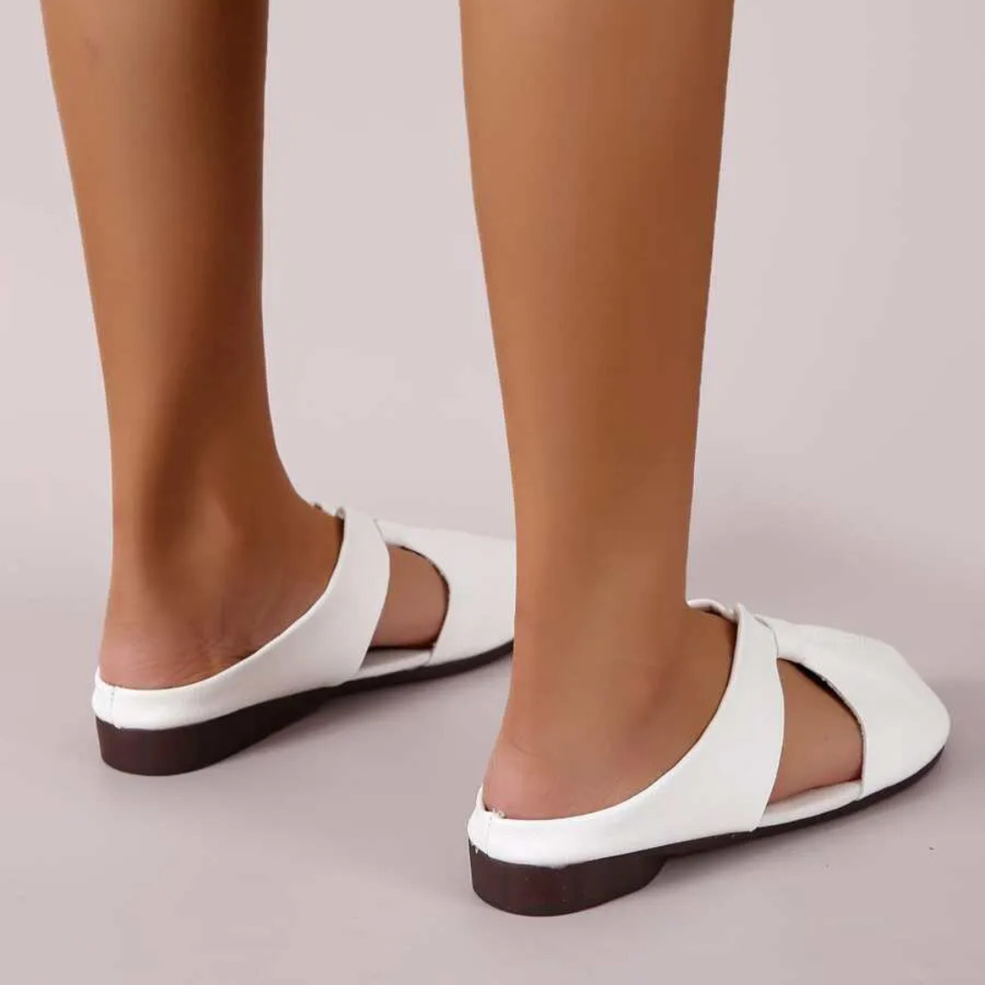 Sandalias de tacón bajo con suela ergonómica para mujer
