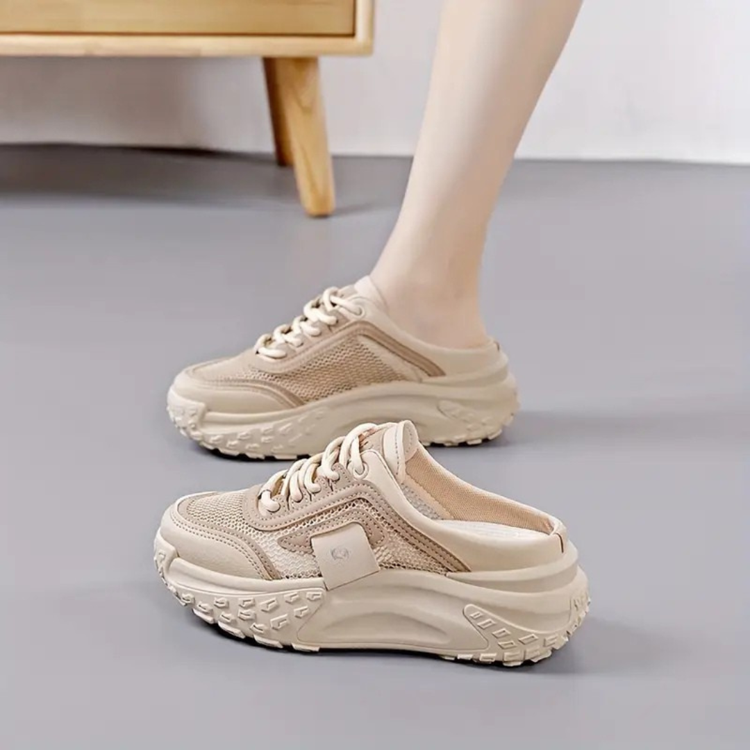 Zapatillas de mujer con cordones y suela ergonómica