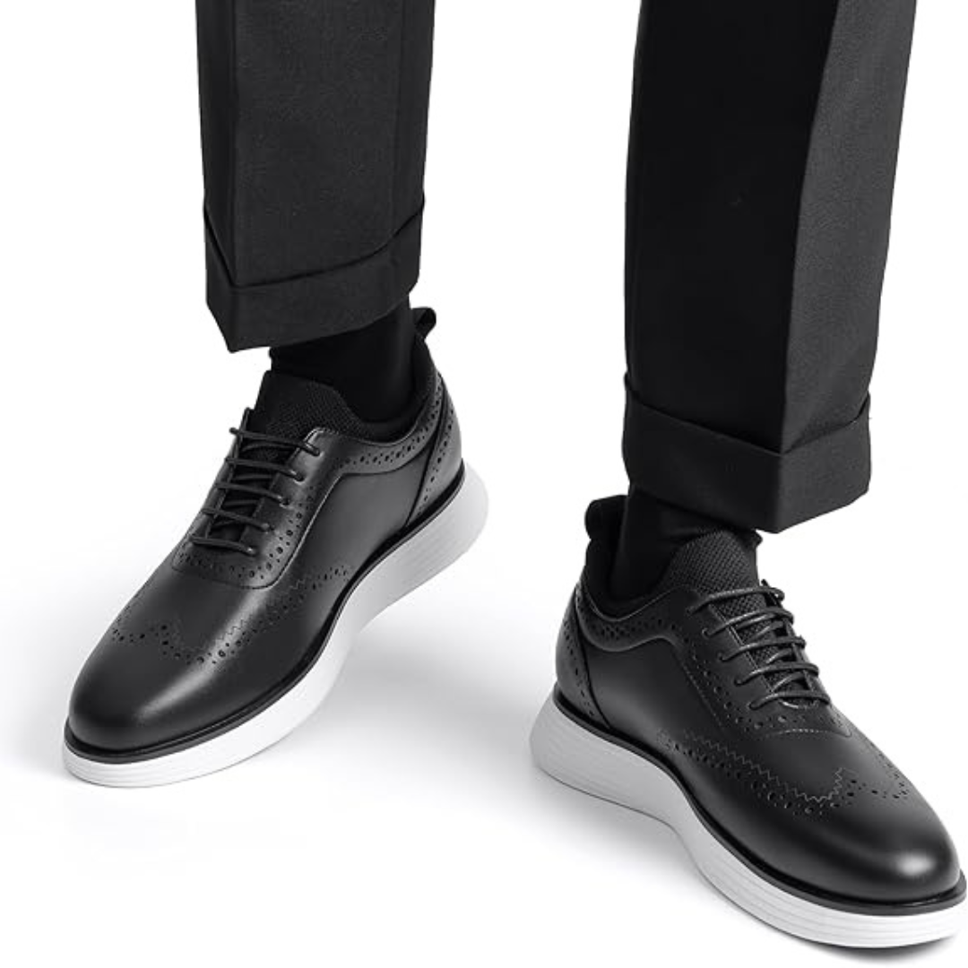 Zapatos casuales de cuero texturizado para hombre