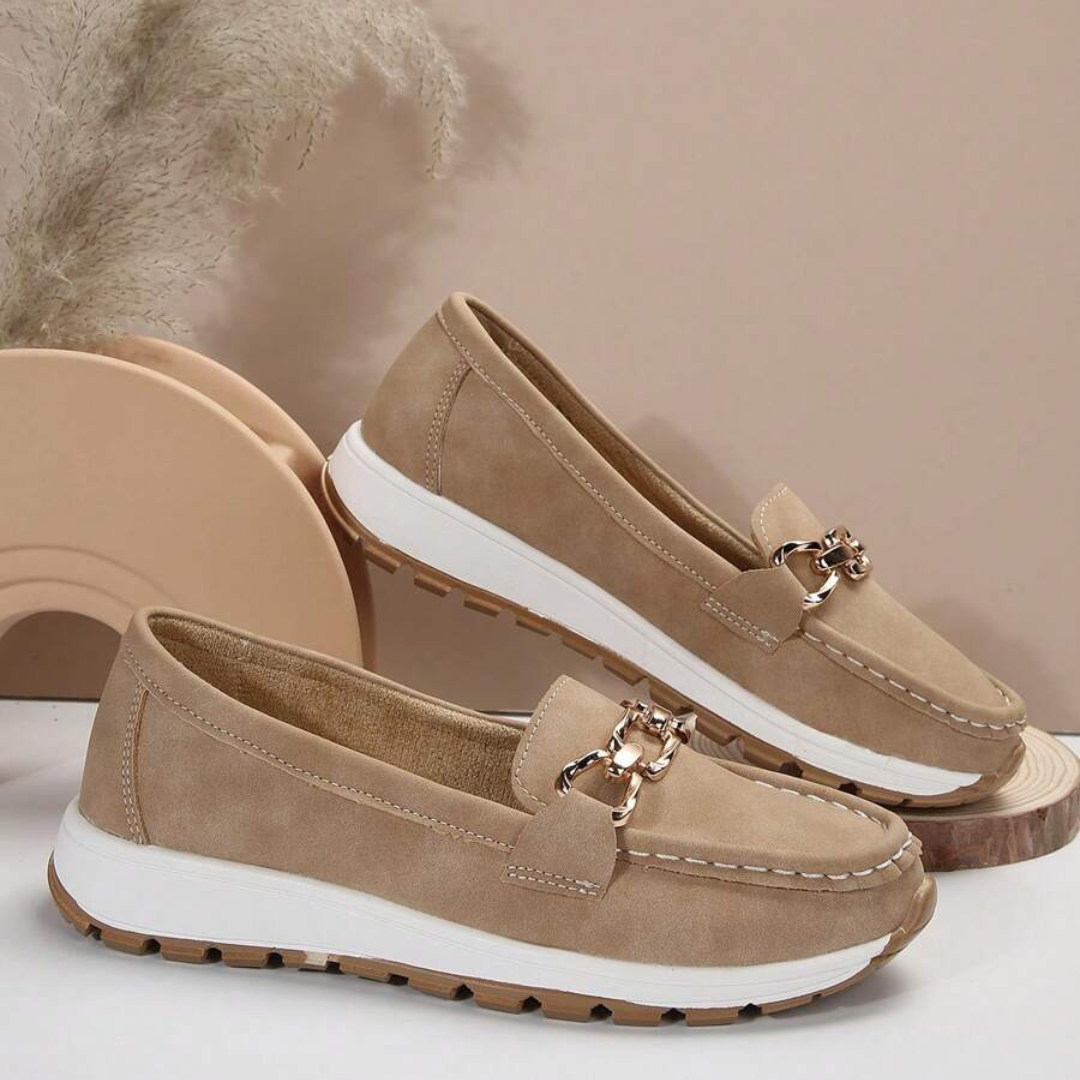 Mocasines de suela gruesa para mujer