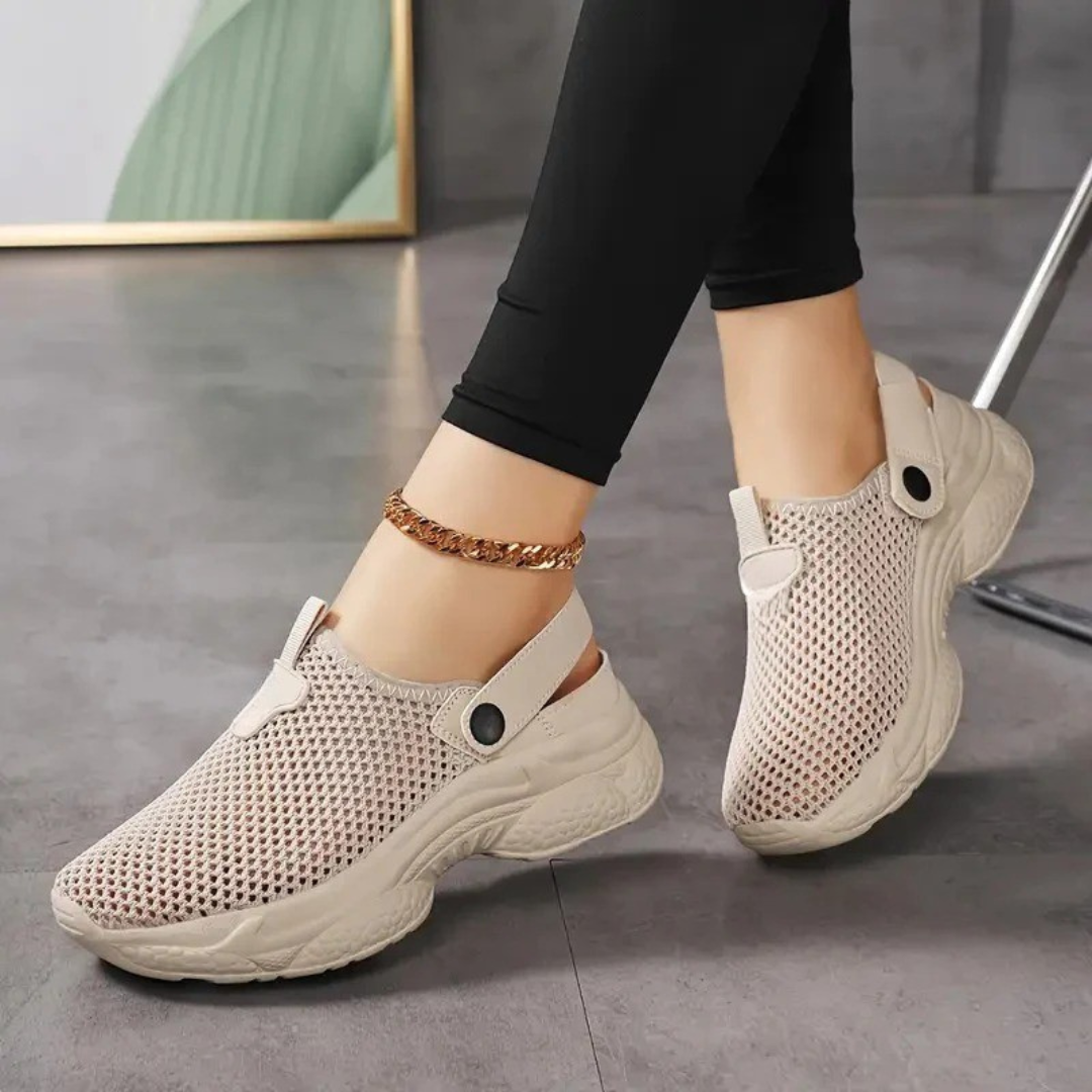 Zapatillas transpirables en malla para mujer