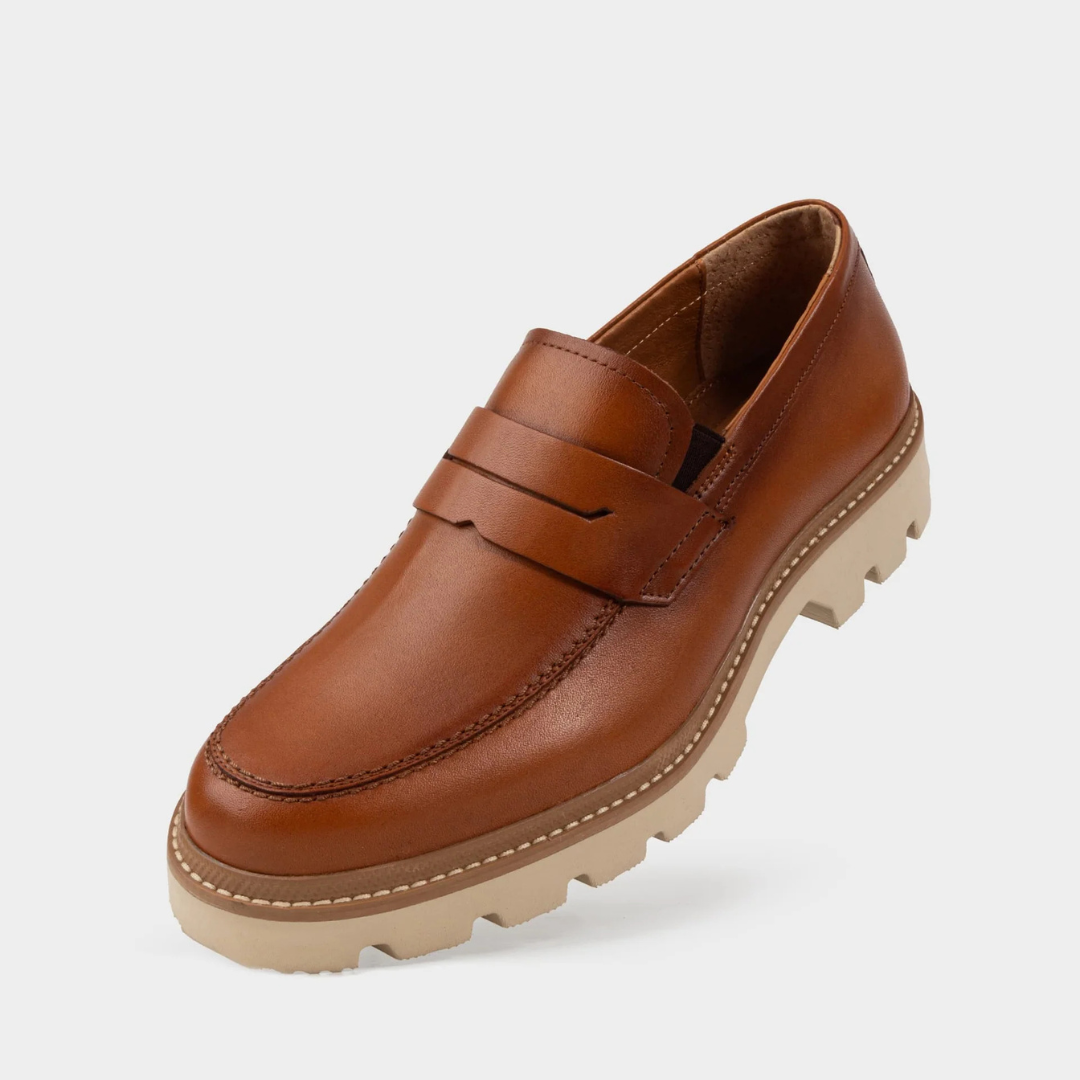 Zapatos de cuero con suelas ergonómicas