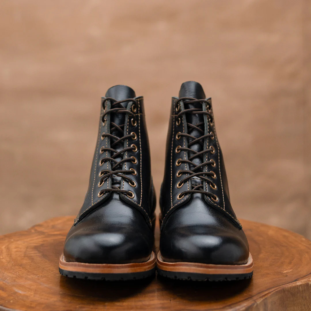 Botas de cuero con suelas ortopédicas para Hombre