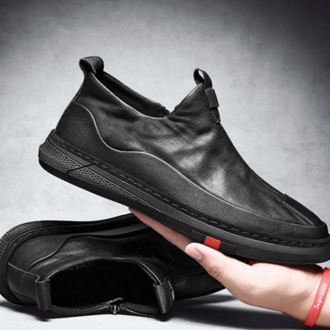 Zapatos antideslizantes de cuero para hombre