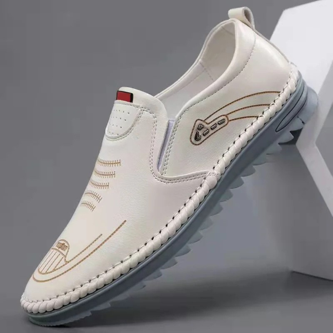 Zapatos de cuero antideslizantes para hombre