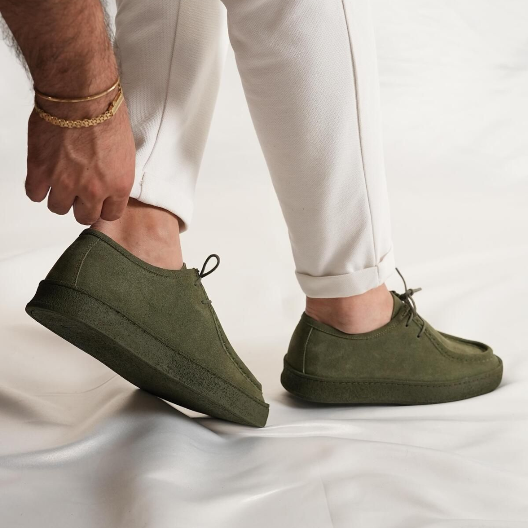 Zapatos Casuales Clásicos de ante hechos a Mano