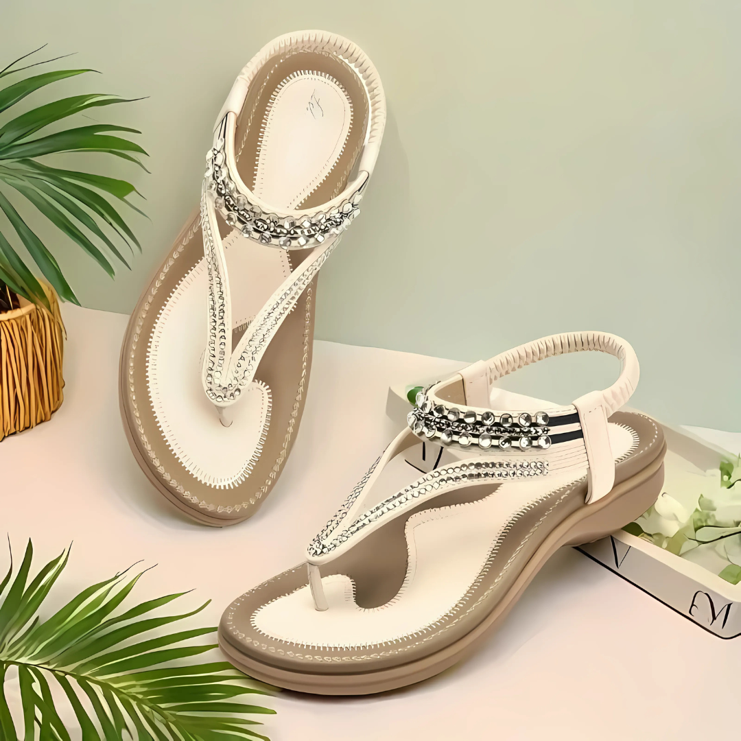 Sandalias de Cuero con Suela Ortopédica