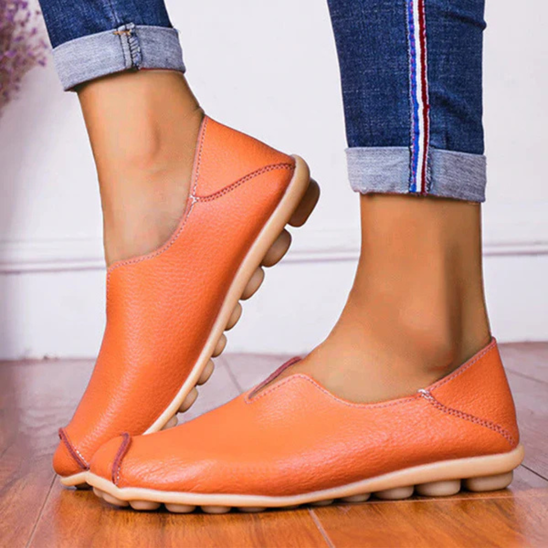 Zapatillas bajas con puntera redonda elegantes y cómodas para mujer