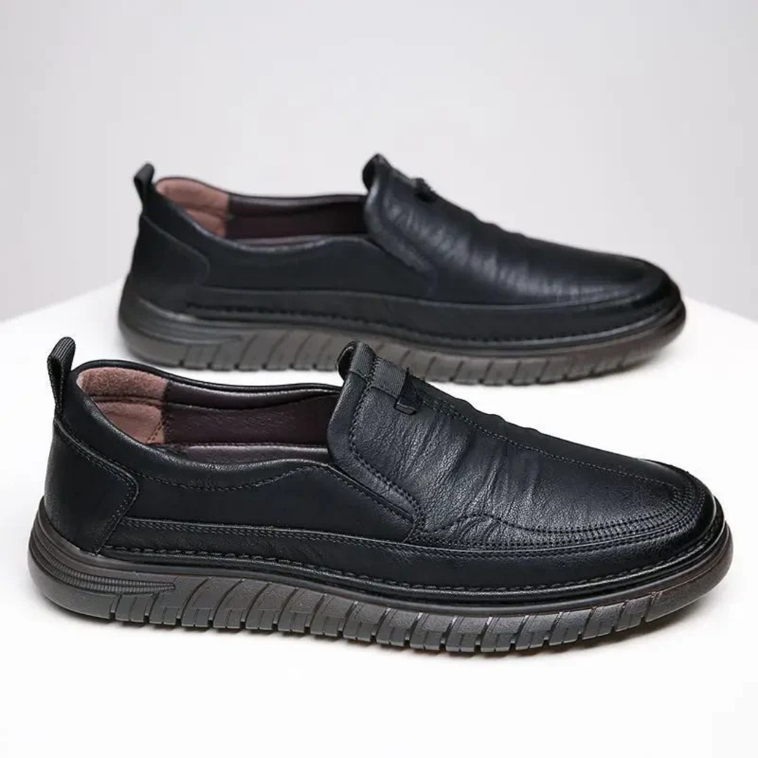 Mocasines de Piel Auténtica para Hombre con Diseño Clásico y Suela Antideslizante®