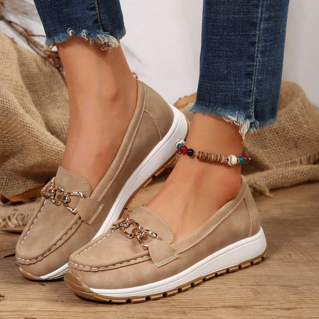 Mocasines de suela gruesa para mujer