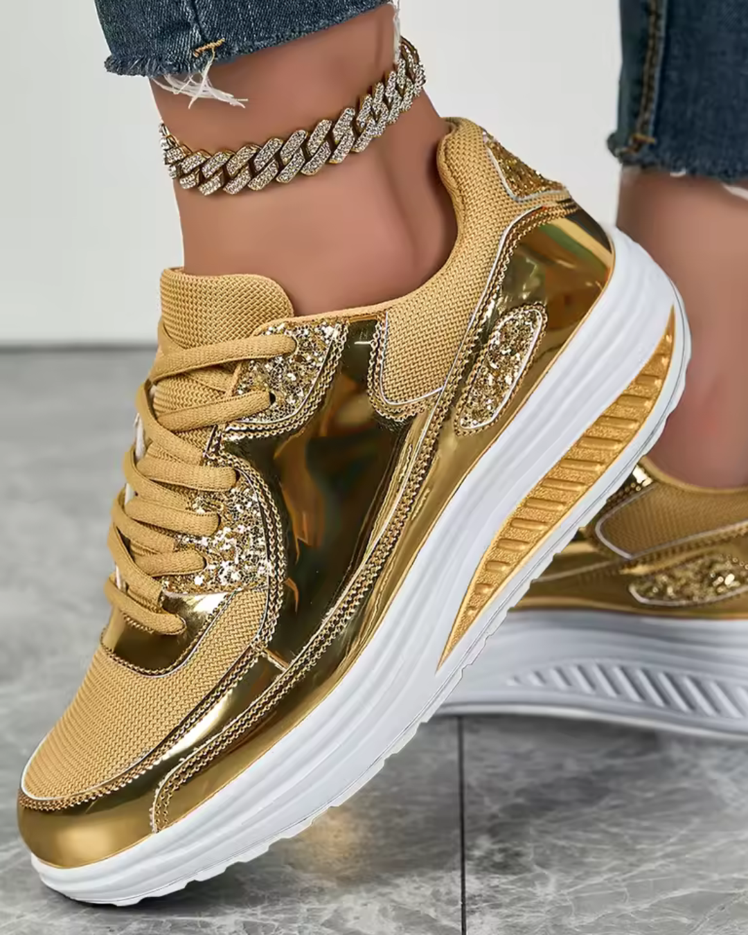 Zapatillas futuristas de alto impacto con plataforma para Mujer