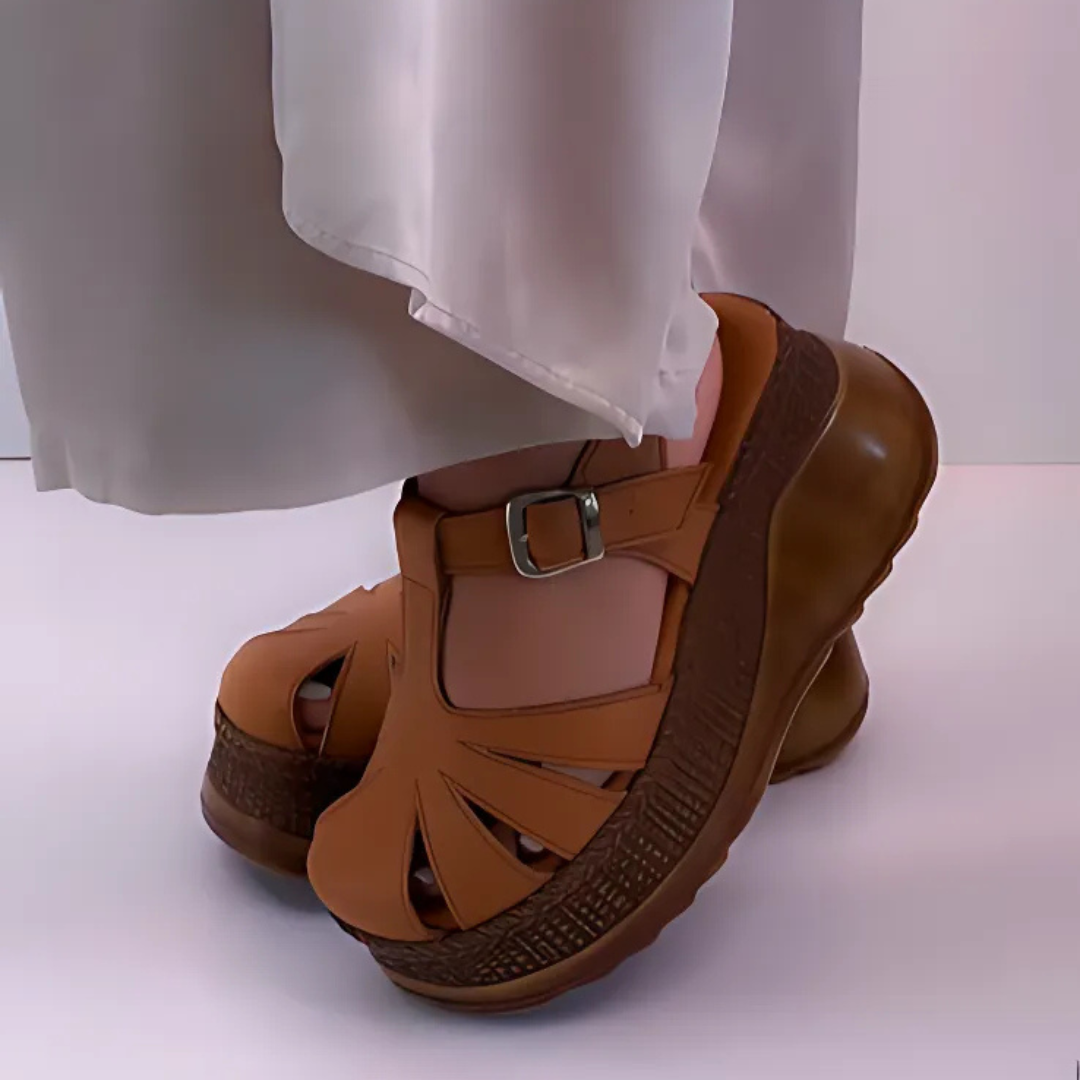Sandalias de Plataforma con tiras ajustables para mujer