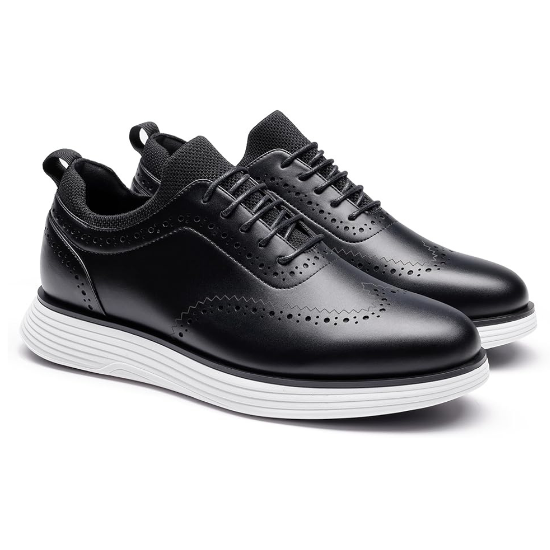 Zapatos casuales de cuero texturizado para hombre