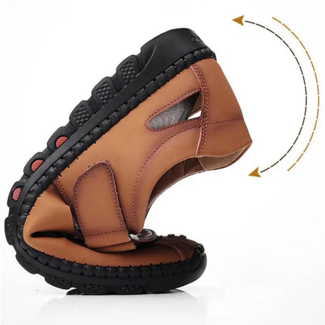Sandalias urbanas con tiras cruzadas y estilo contemporáneo para hombre