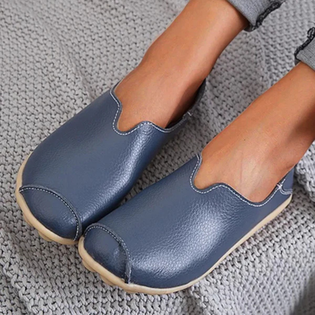 Zapatillas bajas con puntera redonda elegantes y cómodas para mujer