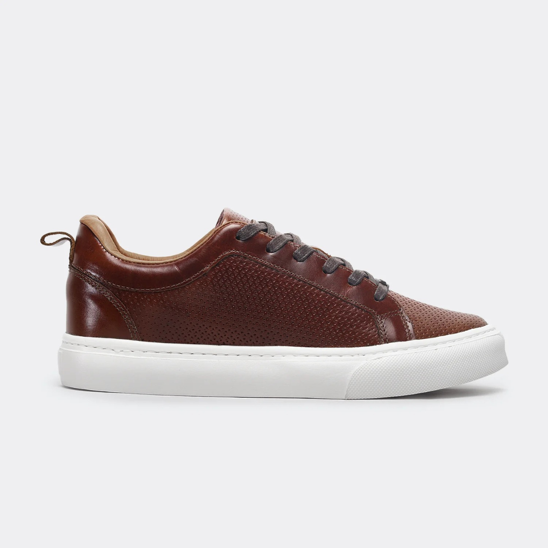 Zapatos Ortopédicos de Cuero Microperforado para Hombre