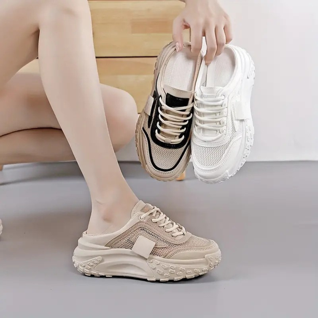 Zapatillas de mujer con cordones y suela ergonómica