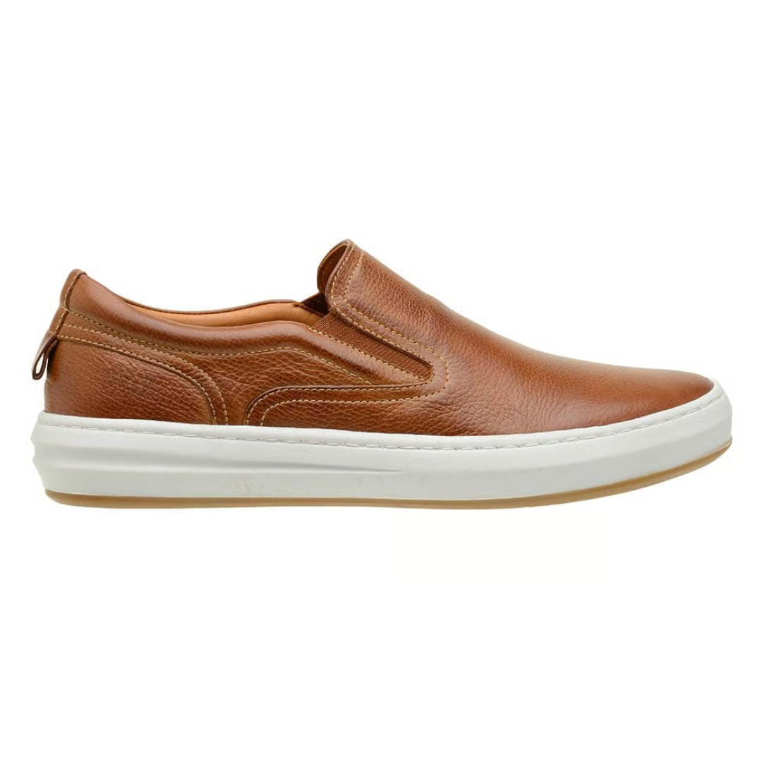 Mocasines Slip-On de cuero con diseño casual para hombre