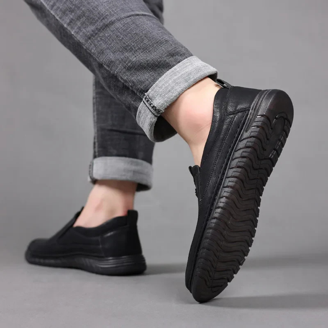 Mocasines de Piel Auténtica para Hombre con Diseño Clásico y Suela Antideslizante®