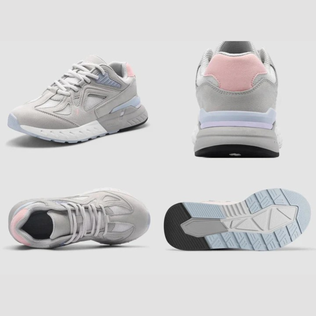 Zapatillas de suela antideslizante con cordones para mujer