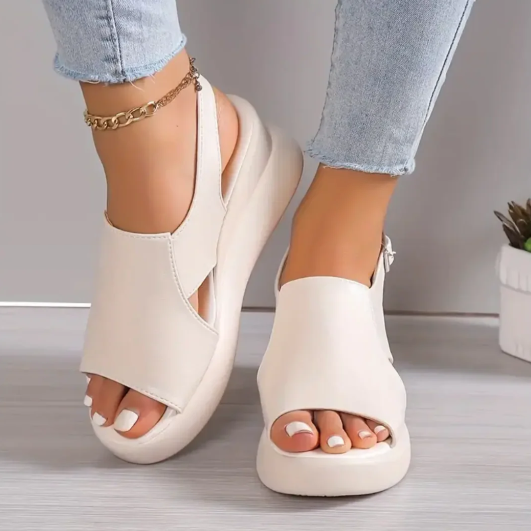 Sandalias Ortopédicas Abiertas con Plataforma y Doble Ajuste®
