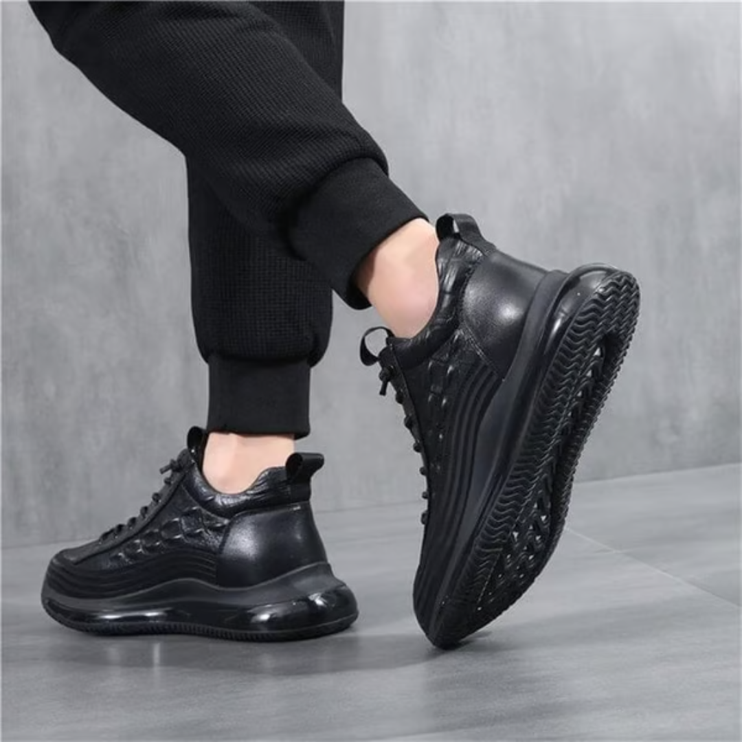 Zapatos Casuales de Cuero con Amortiguación de Aire para Hombre