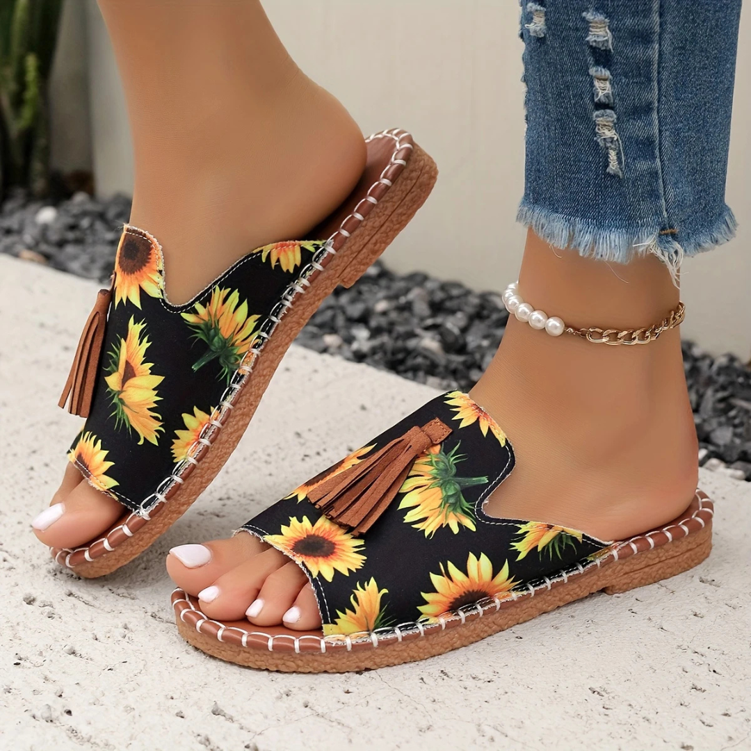 Sandalias Bajas con Suelas Ergonómicas para Mujer